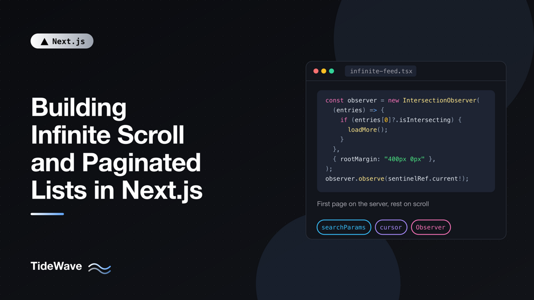 Building Infinite Scroll and Paginated Lists in Next.js