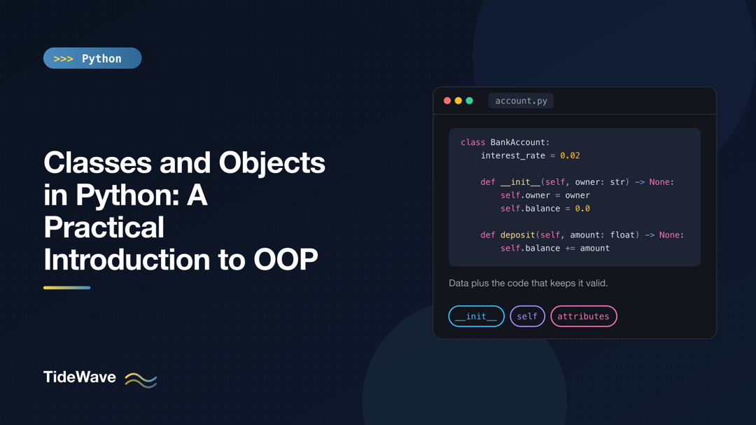 Classes and Objects in Python: A Practical Introduction to OOP