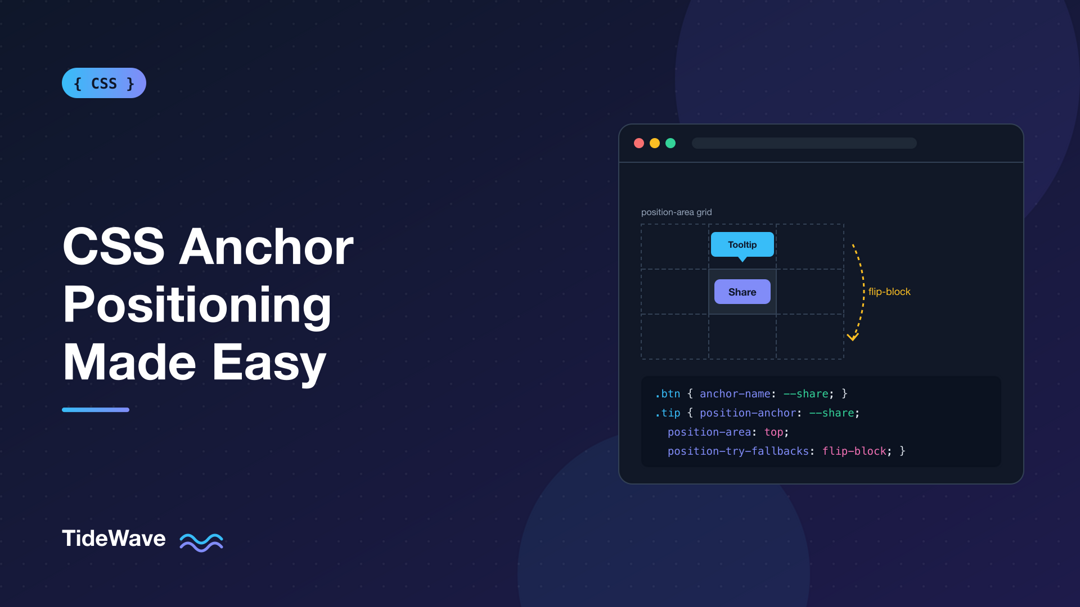 CSS Anchor Positioning: Tooltips and Popovers Made Easy