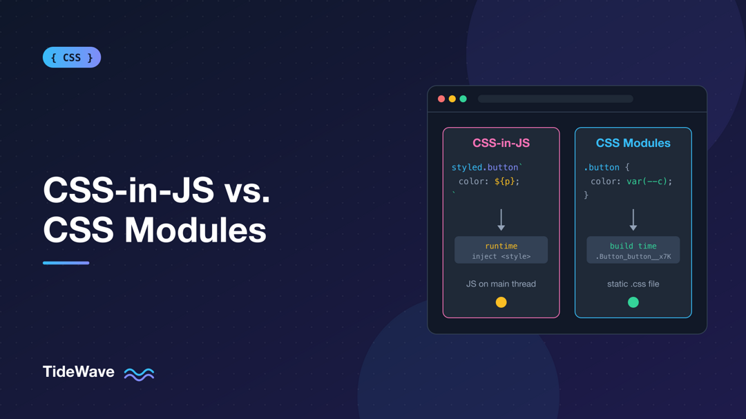 CSS-in-JS vs. CSS Modules: Choosing a Styling Strategy