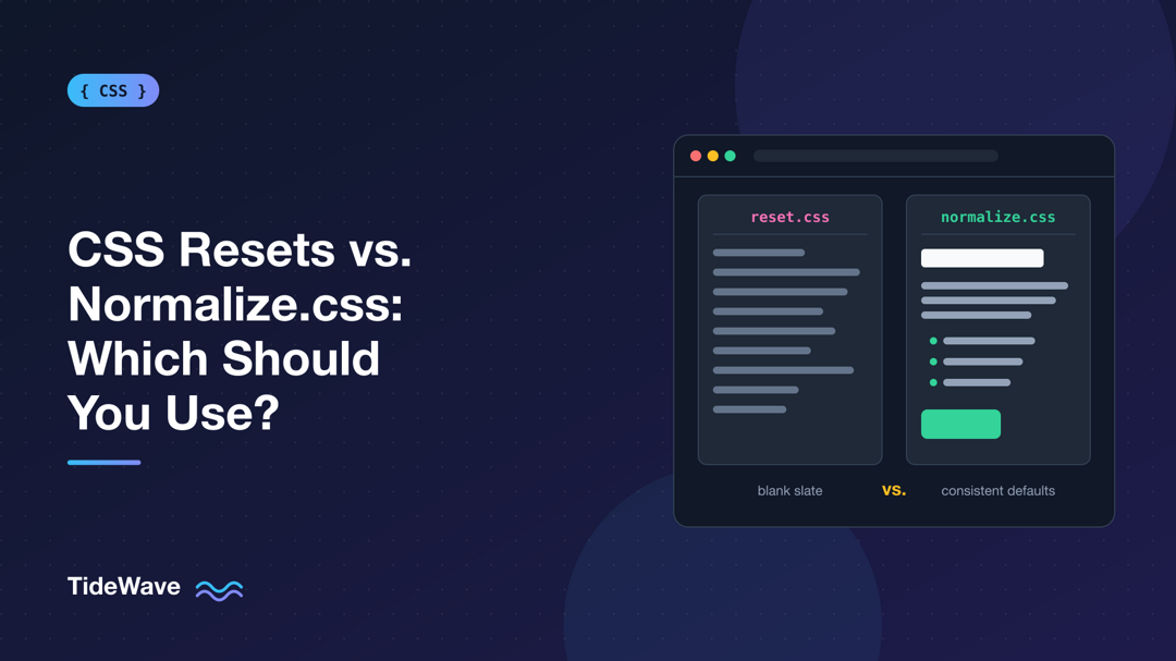CSS Resets vs. Normalize.css: Which Should You Use?