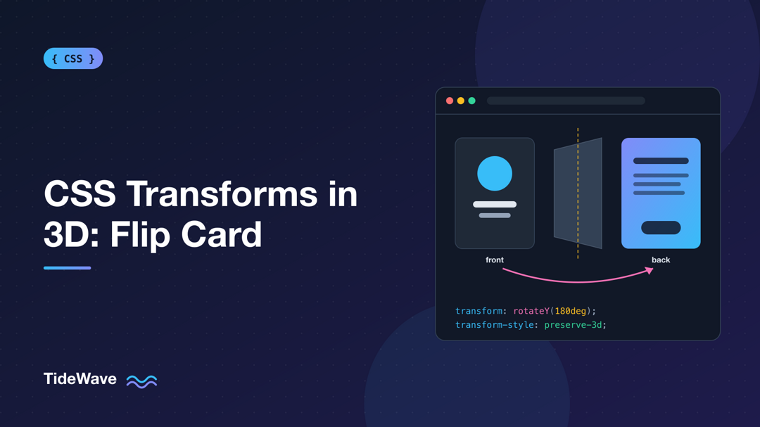 CSS Transforms in 3D: Building a Flip Card Effect