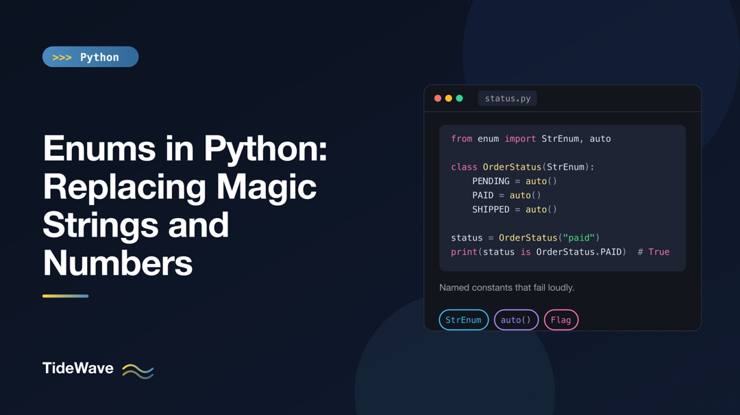 Enums in Python: Replacing Magic Strings and Numbers