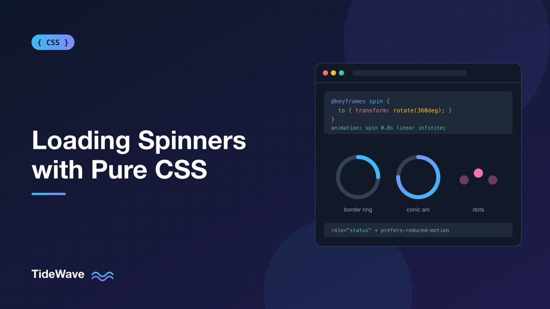 How to Create a Loading Spinner with Pure CSS