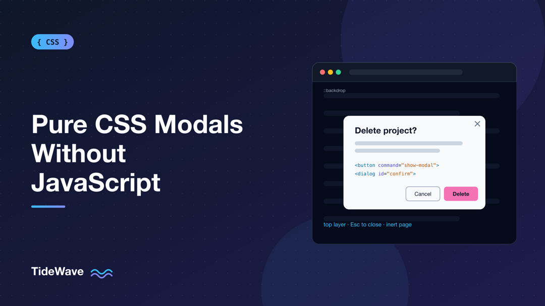 How to Create a Pure CSS Modal Without JavaScript