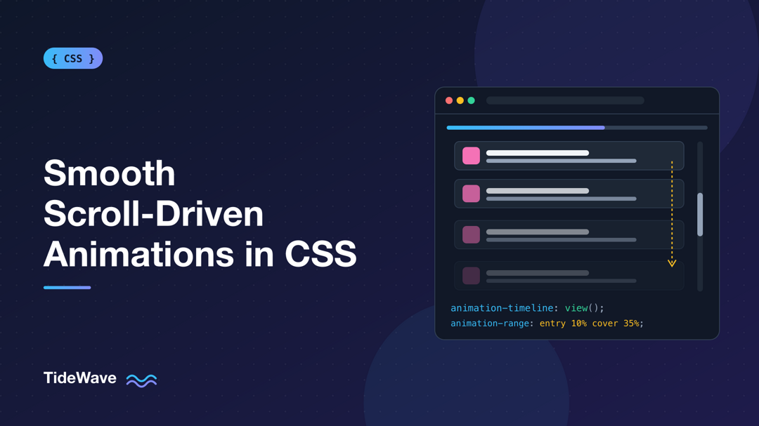 How to Create Smooth Scroll-Driven Animations with CSS