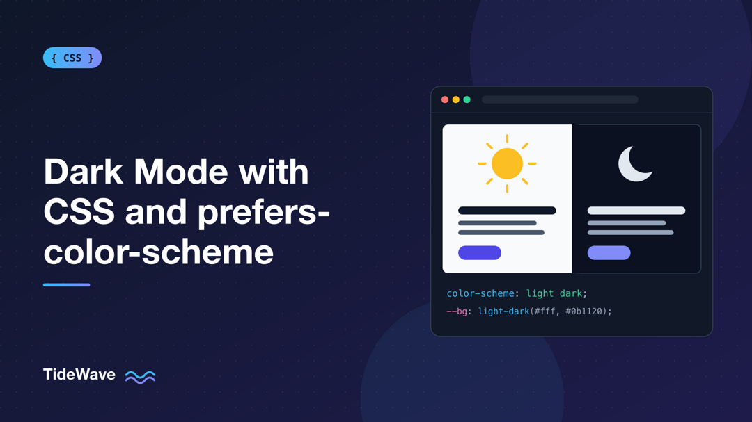 How to Implement Dark Mode with CSS and prefers-color-scheme