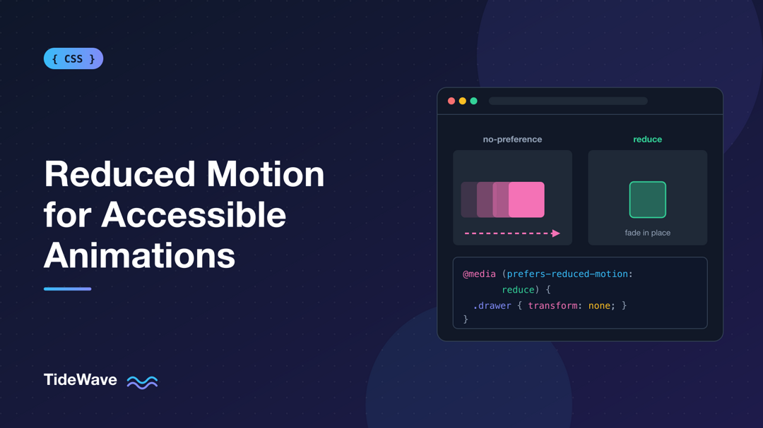 How to Respect prefers-reduced-motion for Accessible Animations
