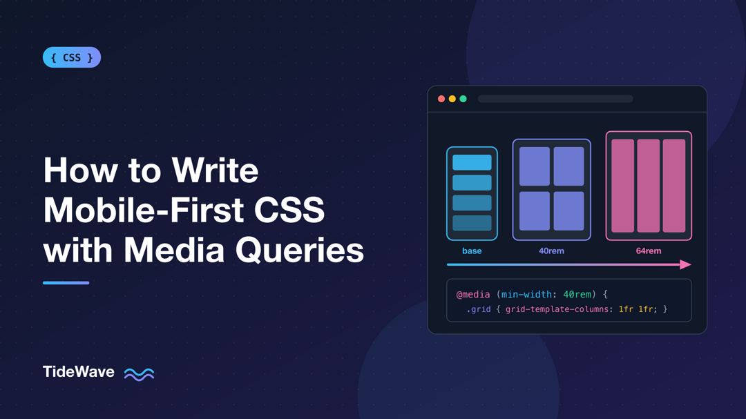 How to Write Mobile-First CSS with Media Queries