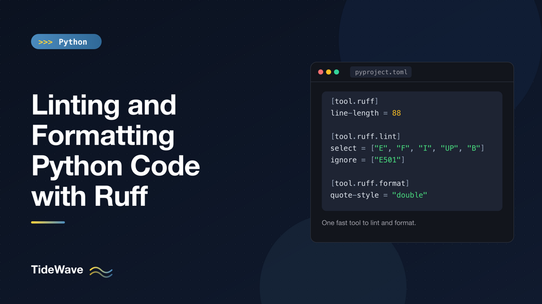 Linting and Formatting Python Code with Ruff
