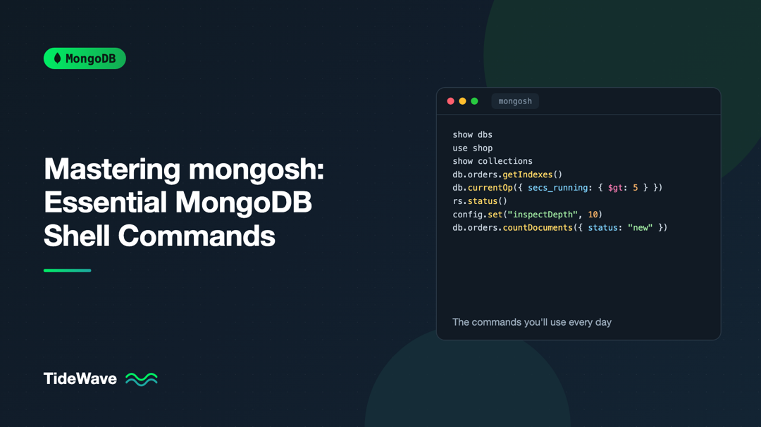Mastering mongosh: Essential MongoDB Shell Commands