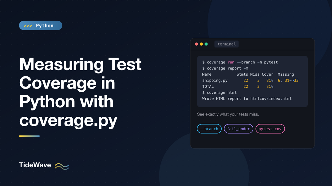 Measuring Test Coverage in Python with coverage.py