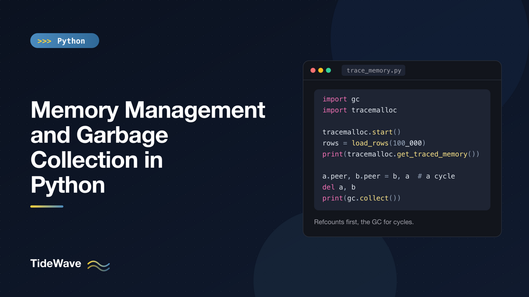 Memory Management and Garbage Collection in Python