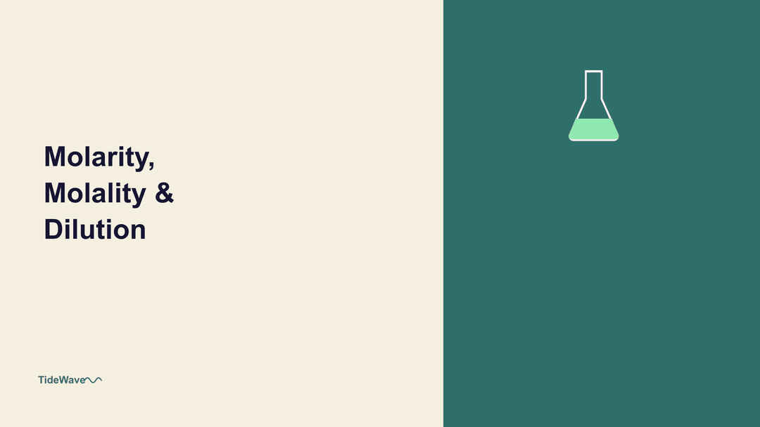 Understanding Molarity, Molality, and Dilution