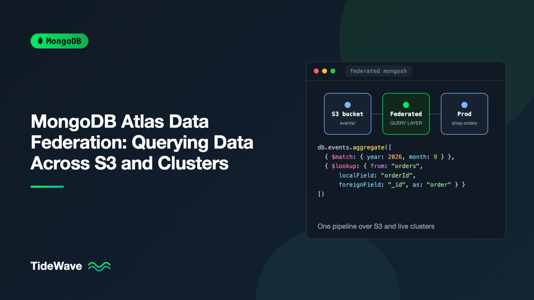 MongoDB Atlas Data Federation: Querying Data Across S3 and Clusters