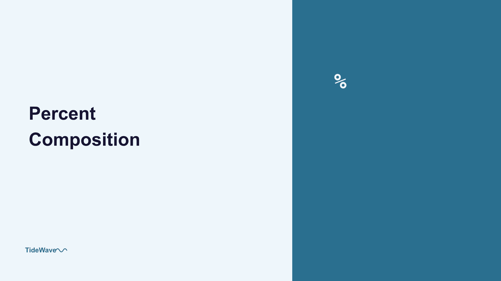 Percent Composition: Finding an Element's Share of a Compound