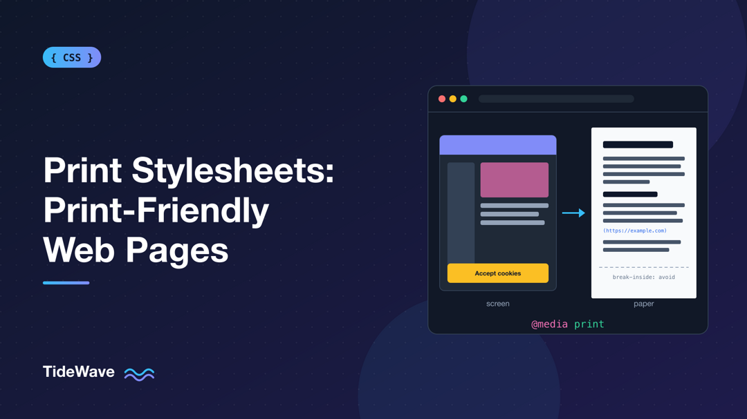 Print Stylesheets: How to Make Web Pages Print-Friendly