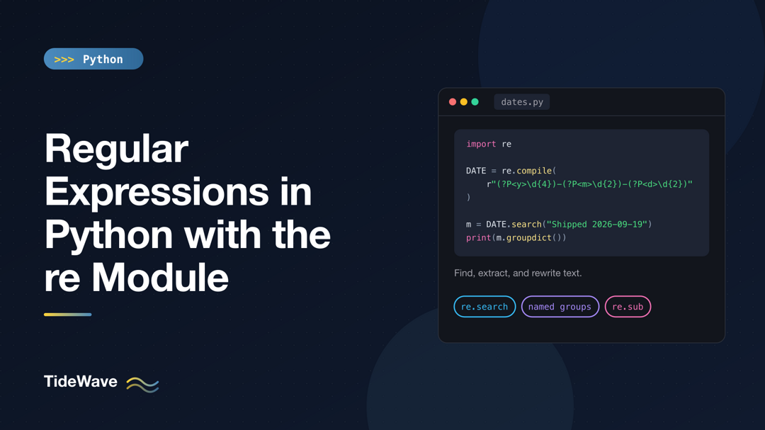 Regular Expressions in Python with the re Module