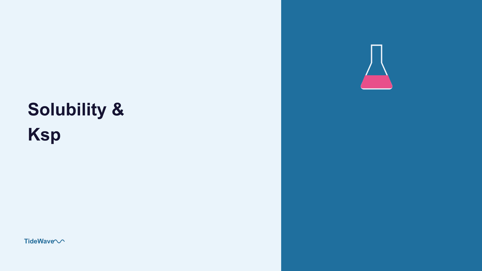 Solubility and the Solubility Product Constant (Ksp)