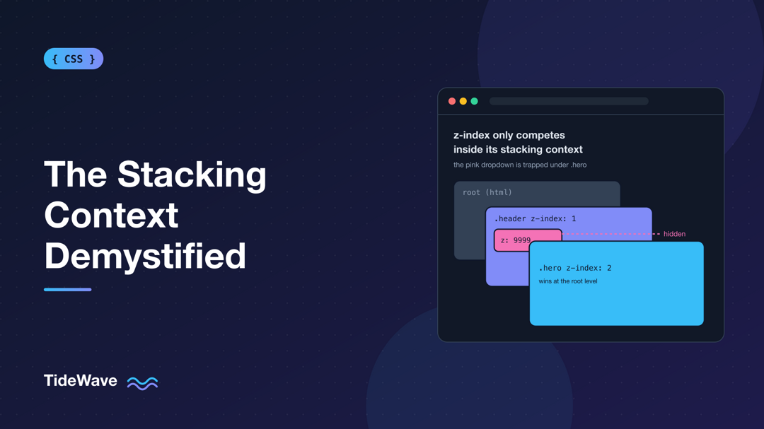 The Stacking Context Demystified: Why Your z-index Isn't Working