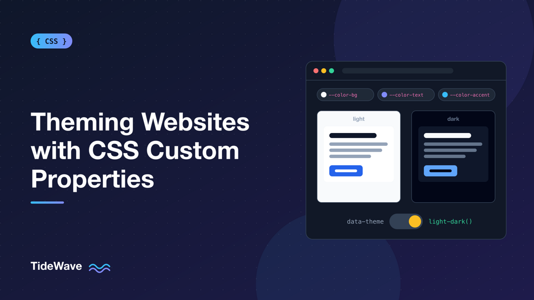 Theming Websites with CSS Custom Properties