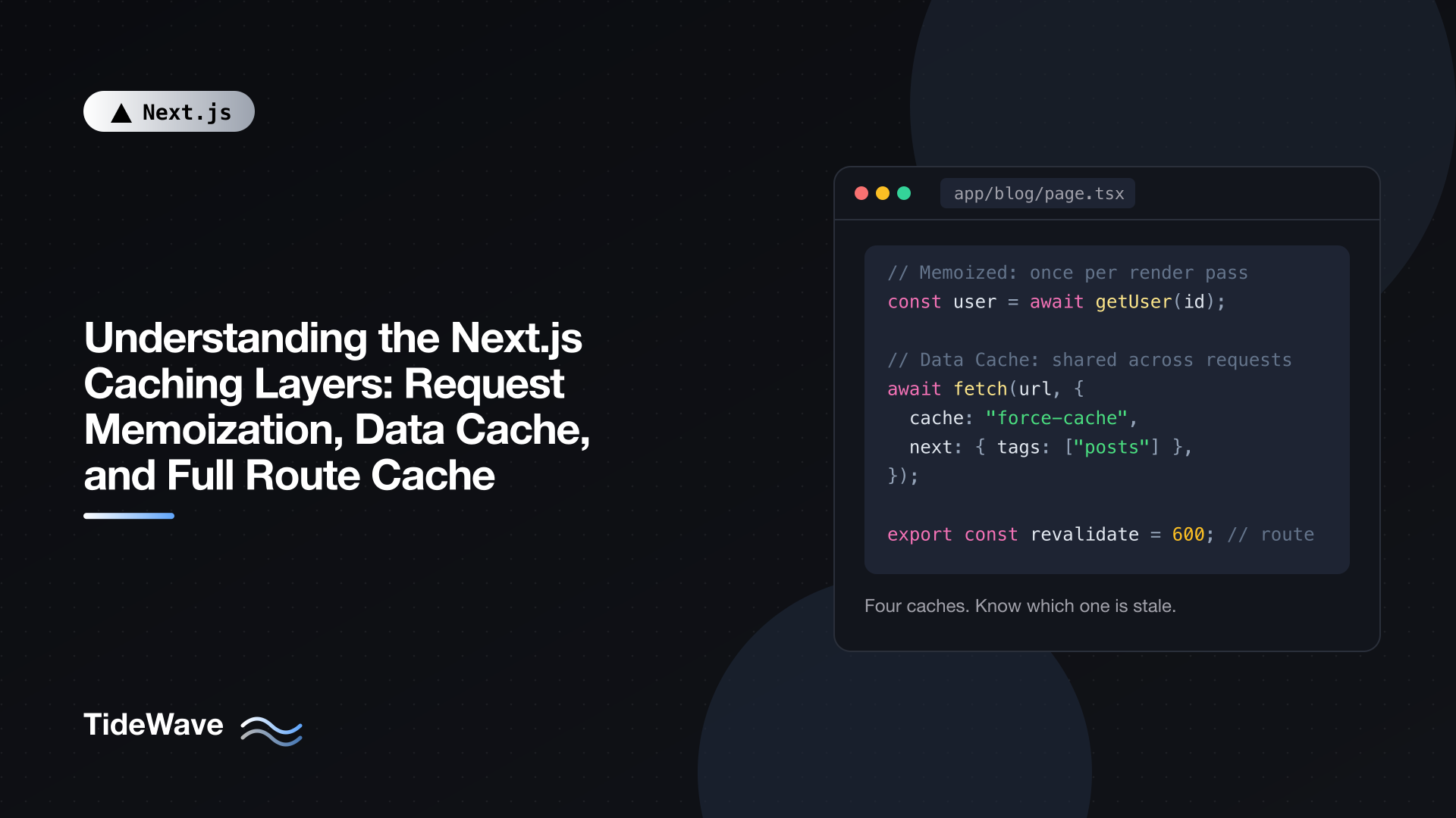 Understanding the Next.js Caching Layers: Request Memoization, Data Cache, and Full Route Cache