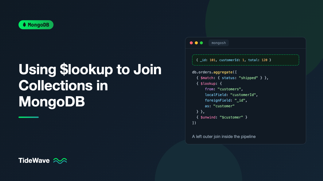 Using $lookup to Join Collections in MongoDB