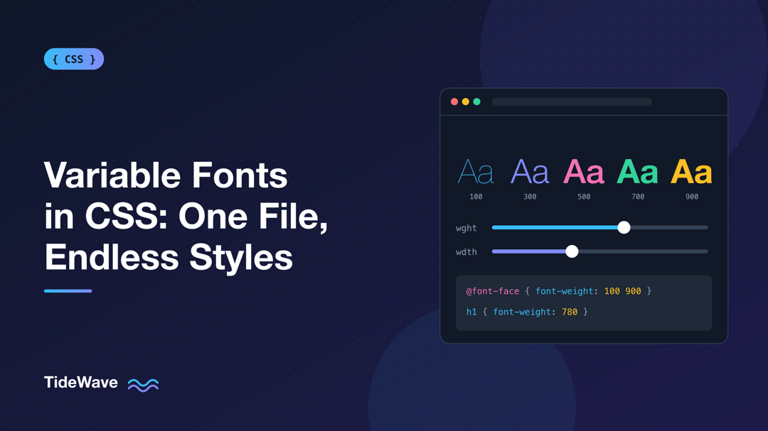 Variable Fonts in CSS: One File, Endless Styles