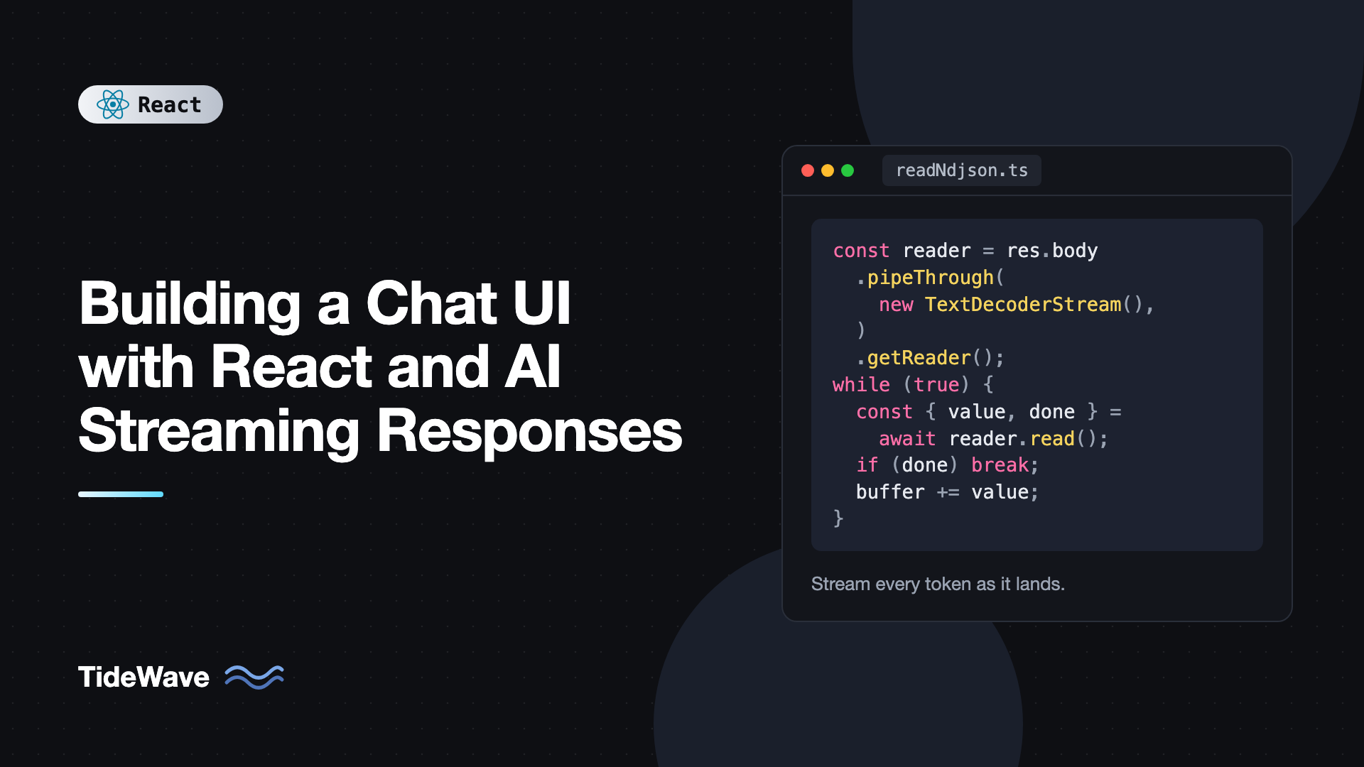 Building a Chat UI with React and AI Streaming Responses