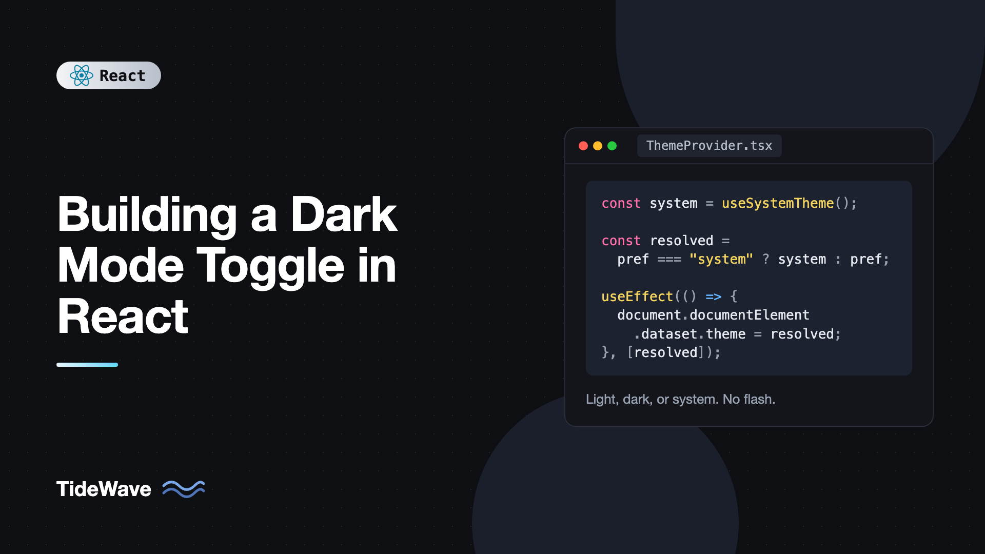 Building a Dark Mode Toggle in React