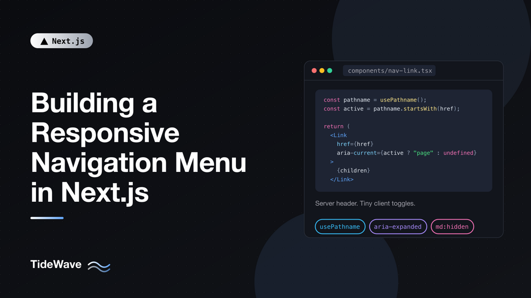 Building a Responsive Navigation Menu in Next.js