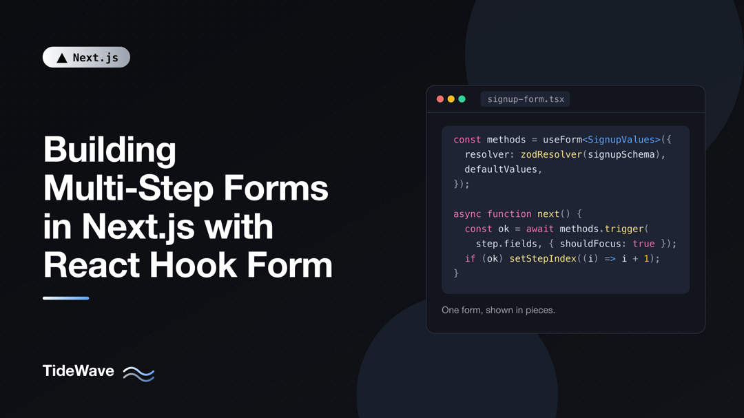 Building Multi-Step Forms in Next.js with React Hook Form
