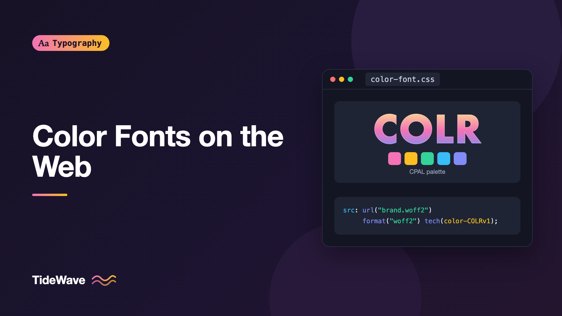 Color Fonts on the Web: COLRv1, SVG, and What Browsers Support
