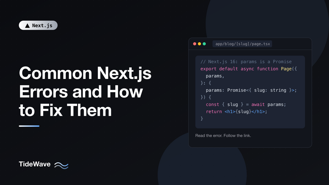 Common Next.js Errors and How to Fix Them