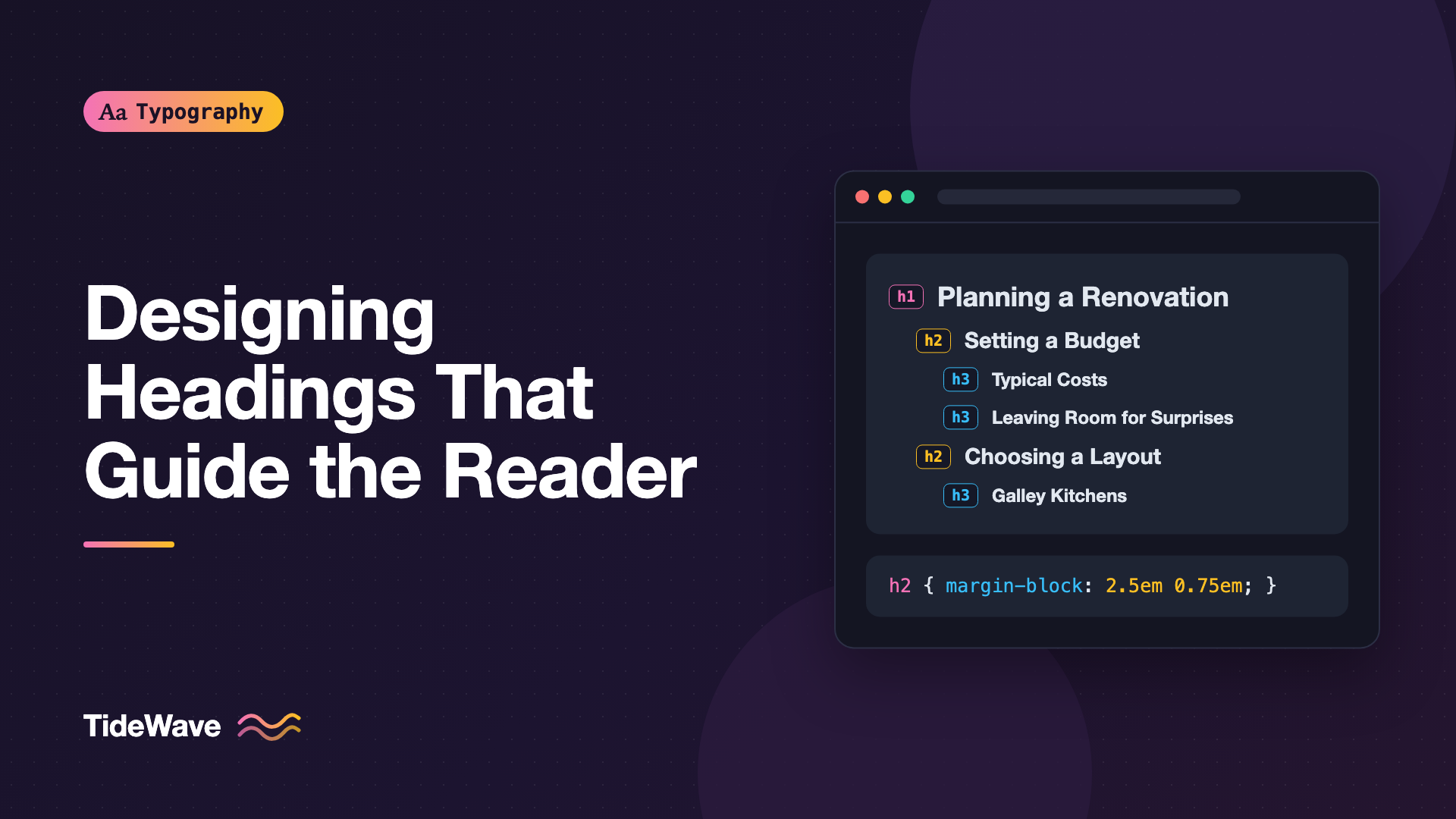 Designing Headings That Guide the Reader Through a Page