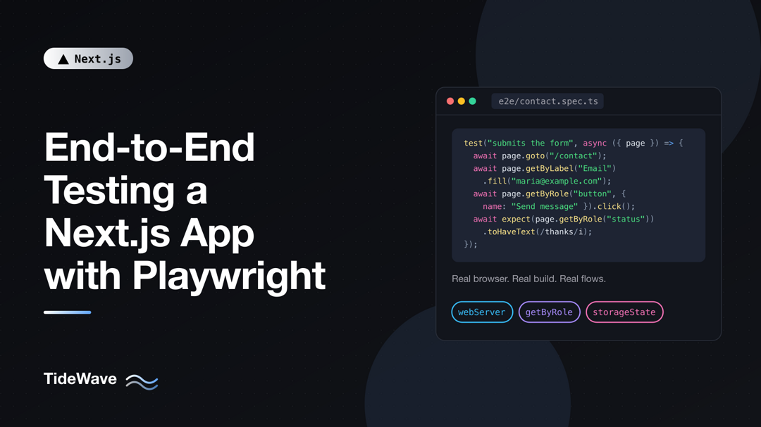 End-to-End Testing a Next.js App with Playwright