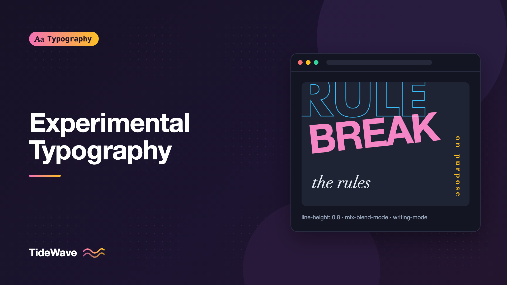 Experimental Typography: Breaking the Rules on Purpose