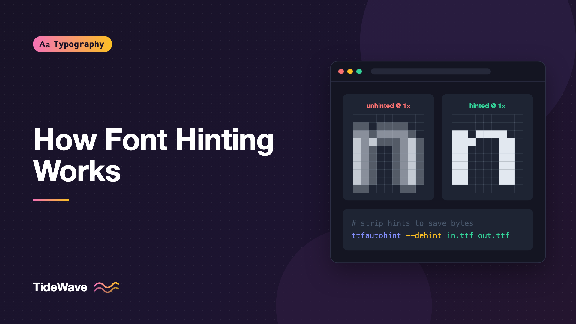 How Font Hinting Works and Why It Matters Less Than It Used To