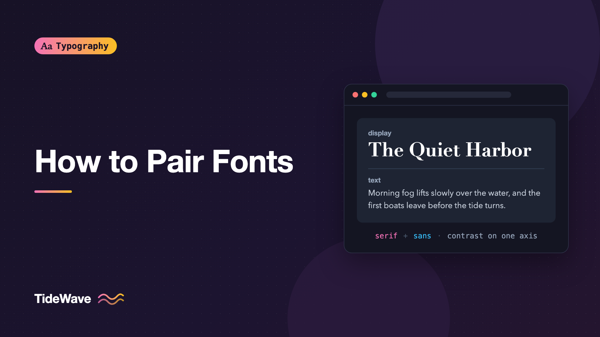 How to Pair Fonts: Rules for Combining Typefaces That Work