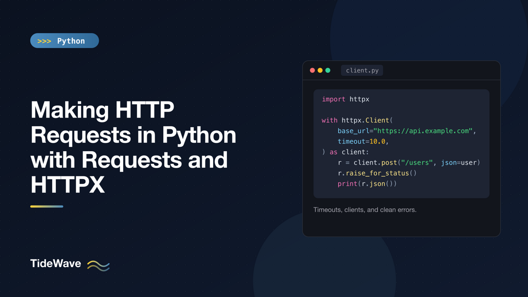 Making HTTP Requests in Python with Requests and HTTPX