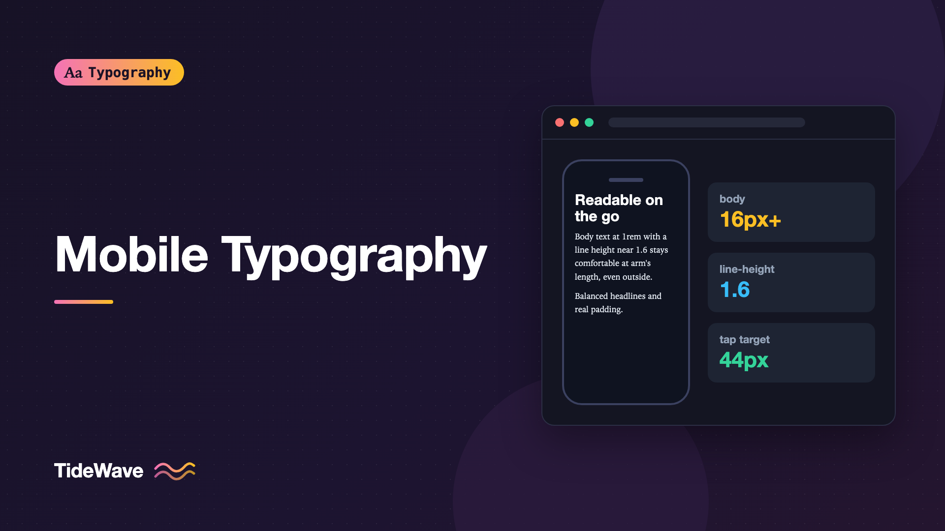 Mobile Typography: Designing Readable Text for Small Screens