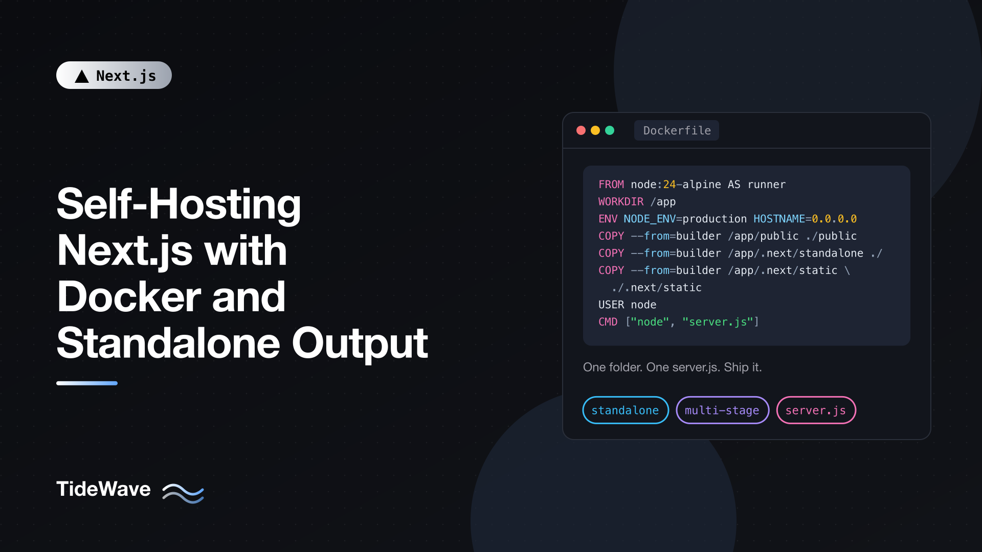 Self-Hosting Next.js with Docker and Standalone Output
