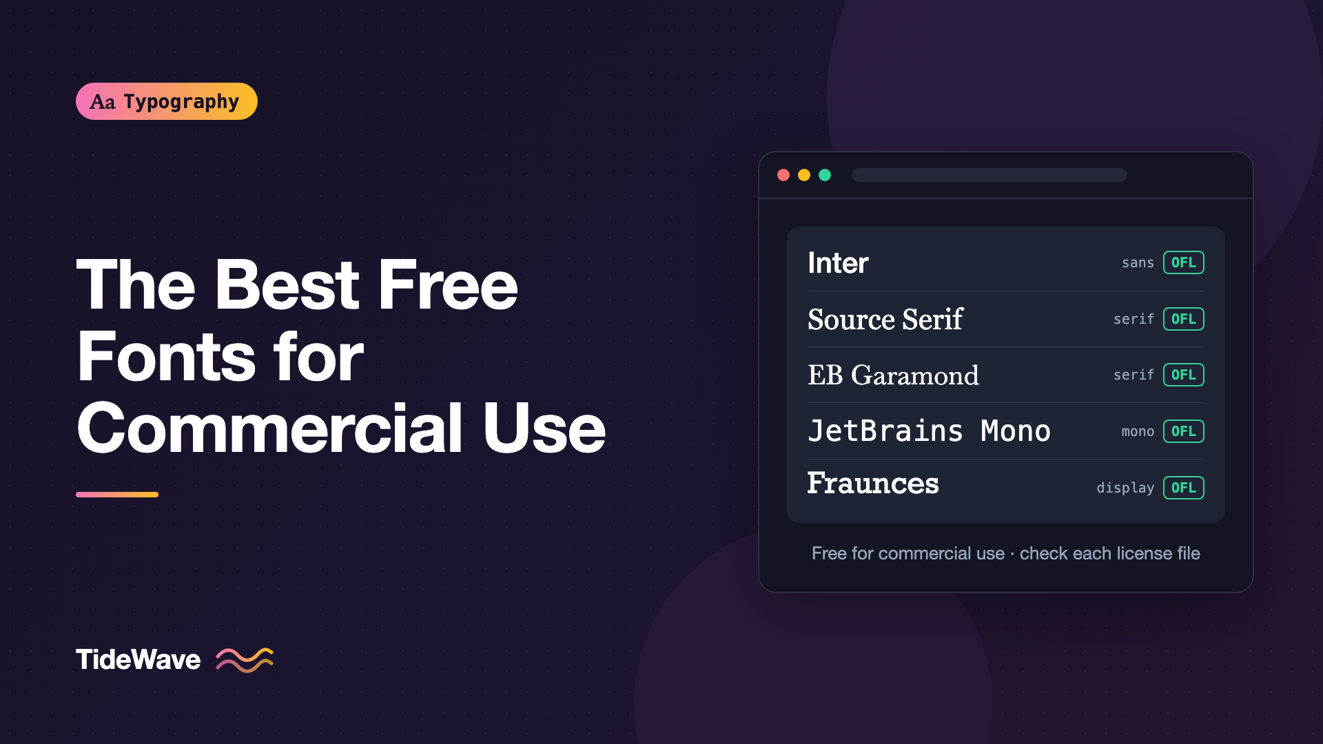 The Best Free and Open-Source Fonts for Commercial Projects