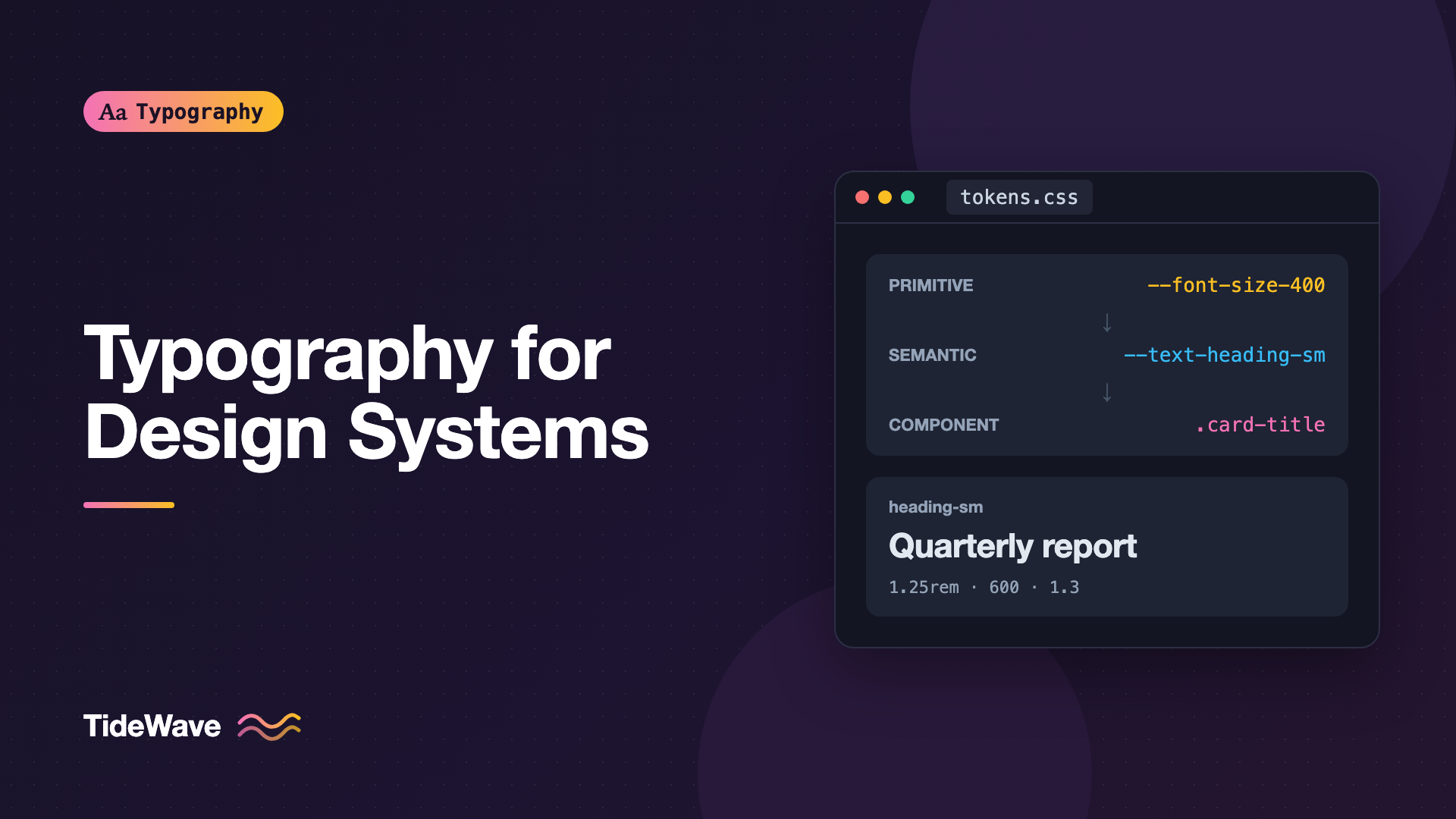 Typography for Design Systems: Defining Tokens for Type