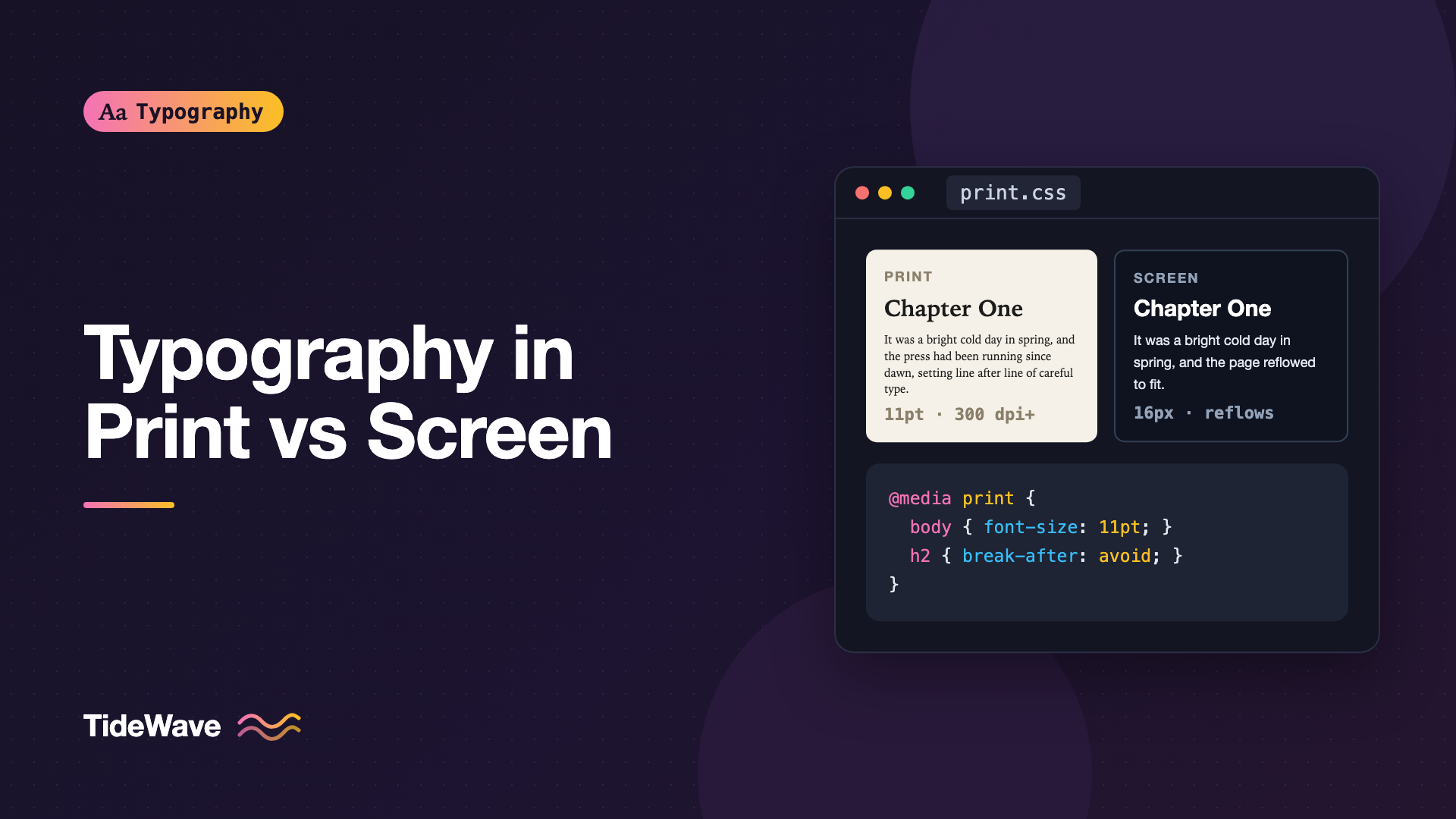 Typography in Print vs Screen: What Changes and What Doesn't