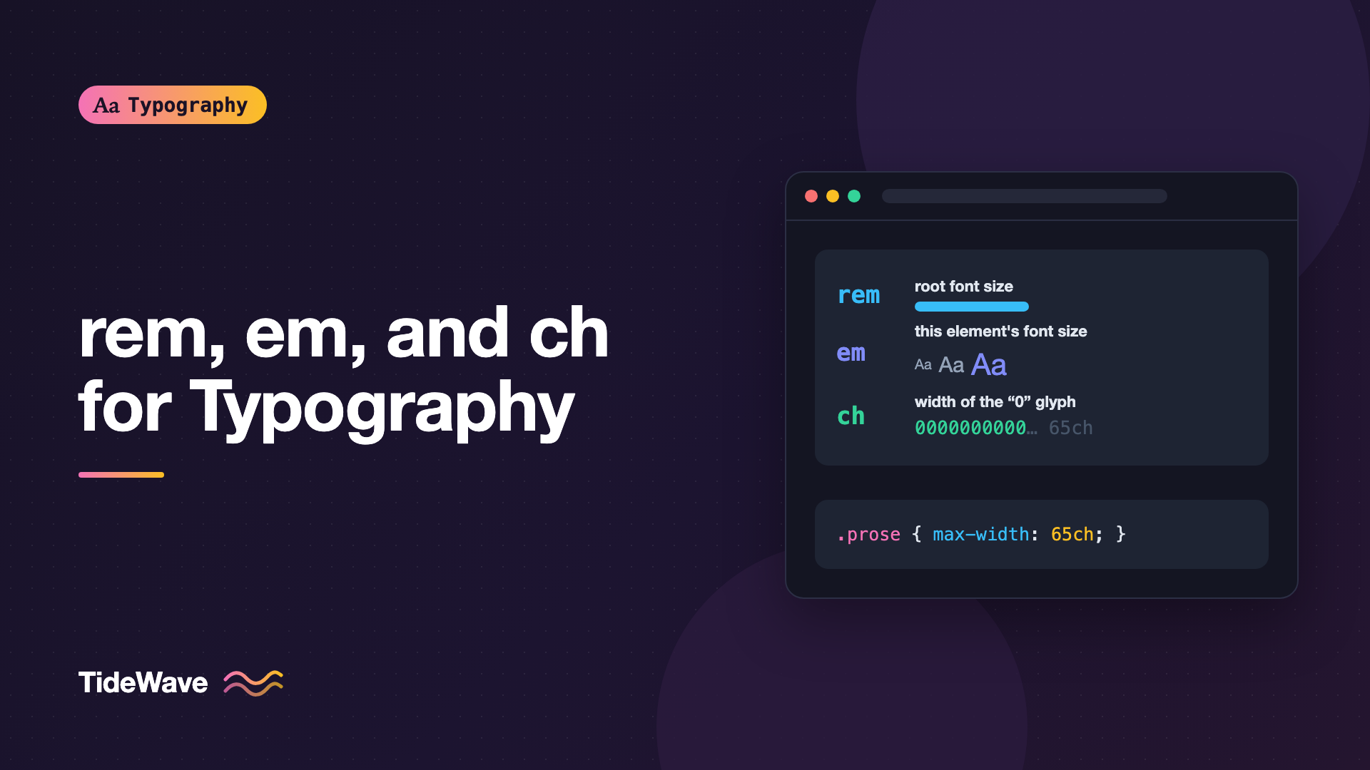 Using rem, em, and ch Units for Typography in CSS